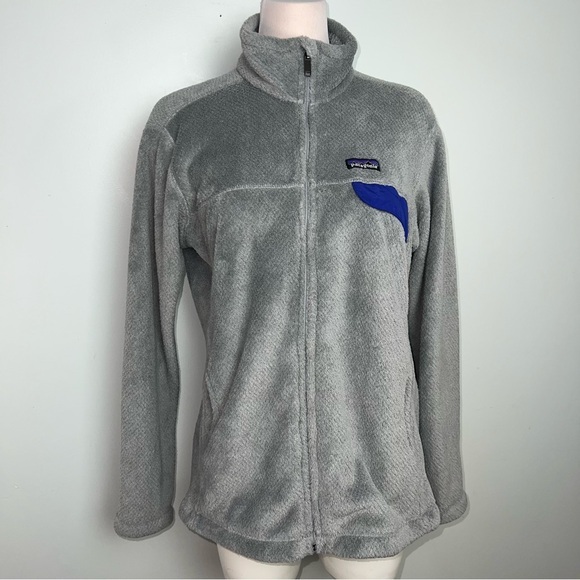 Patagonia Jackets & Blazers - Patagonia Polartec Thermal Pro Full Zip Fleece Jacket Gray Blue Women’s XL